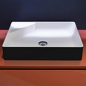 РАКОВИНА НАКЛАДНАЯ 54 СМ ANTONIO LUPI SIMPLO, ЧЕРНЫЙ (SIMPLO54 BIANCO-NERO)