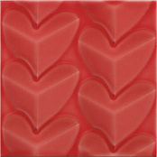 PAMESA AGATHA MILLE CUORI CARMIN 25X25