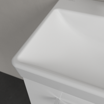 РАКОВИНА 55Х37 VILLEROY&BOCH AVENTO, STONE WHITE (4A0055RW)