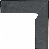 PARADYZ KLINKIER SEMIR GRAFIT COKOL SCHODOWY DWUELEMENTOWY LEWY 8.1x30