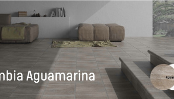 Керамогранит GRES ARAGON COLUMBIA ESQUINA AQUAARINA PZ555 33x33x1,8 из коллекции GRES ARAGON COLUMBIA 