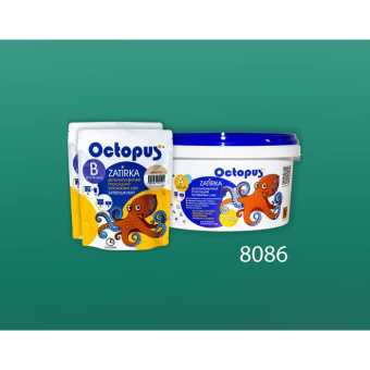ЭПОКСИДНАЯ ЗАТИРКА OCTOPUS ZATIRKA 2-КОМП. ЦВЕТ ЗЕЛЕНО-МЯТНЫЙ 8086 2,5 КГ (8086-2)