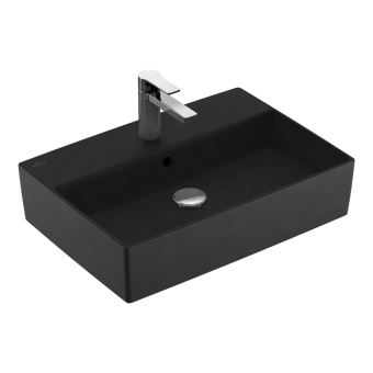 РАКОВИНА НАКЛАДНАЯ 60Х42 VILLEROY&BOCH MEMENTO 2.0, EBONY (4A0760S5)