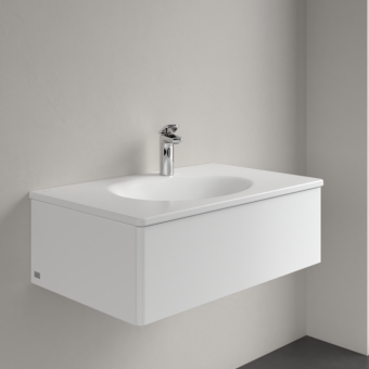 РАКОВИНА ВСТРАИВАЕМАЯ 80Х50 VILLEROY&BOCH ANTAO, STONE WHITE (4A7581RW)