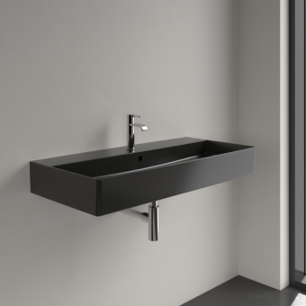 РАКОВИНА ПОДВЕСНАЯ 100Х47 VILLEROY&BOCH MEMENTO 2.0, EBONY (4A22A5S5)
