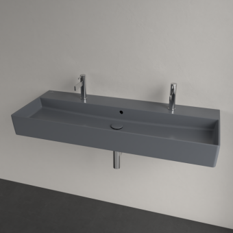 РАКОВИНА ПОДВЕСНАЯ 120Х47 VILLEROY&BOCH MEMENTO 2.0, GRAPHITE (4A22C4I4)