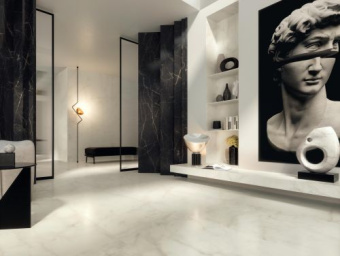 ATLAS CONCORDE MARVEL SHINE CALACATTA IMPERIALE GOLD HEX 25,1Х29