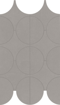 MARAZZI CEMENTUM NICKEL MOSAICO CERCHI 23,8X41,4