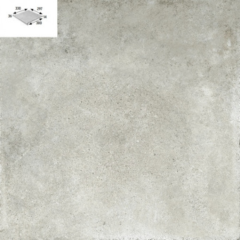 Керамогранит GRES ARAGON URBAN GRIS PELDANO REDONDO PZ287 30x33x1,4 из коллекции GRES ARAGON URBAN 
