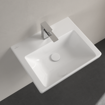 РАКОВИНА 55Х44 VILLEROY&BOCH SUBWAY 3.0, WHITE ALPIN (4A705601)