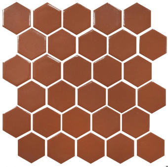 KOTTO HEXAGON H 6009 BROWN 29,5X29,5X0,9
