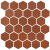 KOTTO HEXAGON H 6009 BROWN 29,5X29,5X0,9