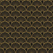 APARICI ART-DECO BLACK MANHATTAN NATURAL 29,7X29,7X0,99
