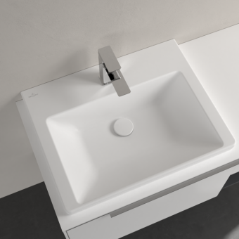 РАКОВИНА 60Х47 VILLEROY&BOCH SUBWAY 3.0, STONE WHITE (4A706LRW)