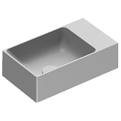 КЕРАМИЧЕСКАЯ РАКОВИНА 40 СМ CATALANO VERSO, CEMENTO SATINATO (14023VECS)