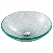 СТЕКЛЯННАЯ РАКОВИНА KRAUS BROKEN GLASS (GV-500-12MM)