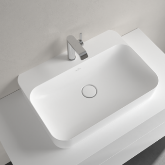 РАКОВИНА НАКЛАДНАЯ 60Х44,5 VILLEROY&BOCH FINION, STONE WHITE (414264RW)