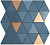 Фото плитки ATLAS CONCORDE MEK BLUE MOSAICO D GOLD 30,5X30,5 из коллекции ATLAS CONCORDE MEK 