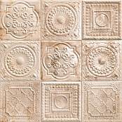 MAINZU TIN TILE RUSTY CREAM 20x20