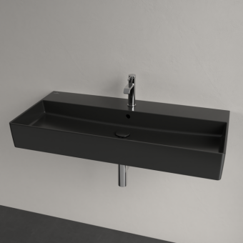 РАКОВИНА ПОДВЕСНАЯ 100Х47 VILLEROY&BOCH MEMENTO 2.0, EBONY (4A22A5S5)