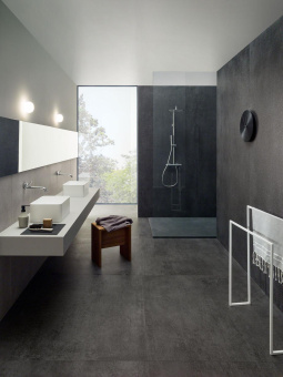 LEA CERAMICHE CONCRETO AND ZOOM CONCRETO DARK GRIP 60X60