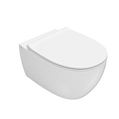 ПОДВЕСНОЙ БЕЗОБОДКОВЫЙ УНИТАЗ С ФУНКЦИЕЙ БИДЕ С КРЫШКОЙ SOFT CLOSE GLOBO 4ALL, БЕЛЫЙ (MDB02BI/MDR20BI)