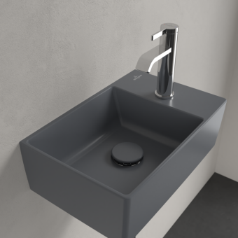 РАКОВИНА ПОДВЕСНАЯ 40Х26 VILLEROY&BOCH MEMENTO 2.0, GRAPHITE (43234GI4)