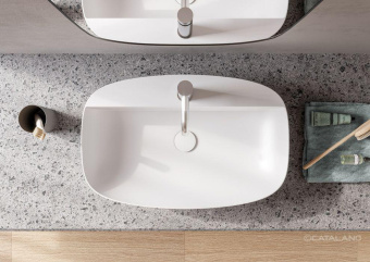 КЕРАМИЧЕСКАЯ РАКОВИНА 60 СМ CATALANO GREEN LUX, BIANCO SATINATO (160GRLXNBM)