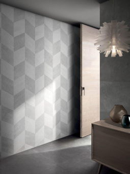 SANTAGOSTINO CERAMICA SET DRESS DARK CHEVRON 6,8X23,9