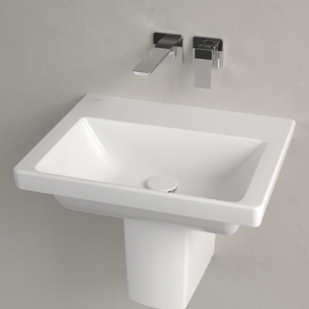 РАКОВИНА 55Х44 VILLEROY&BOCH SUBWAY 3.0, WHITE ALPIN (4A705801)