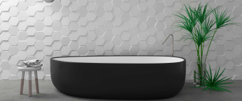 WOW COLLECTION MINI HEXA CONTRACT ICE WHITE MATT 15X17.3