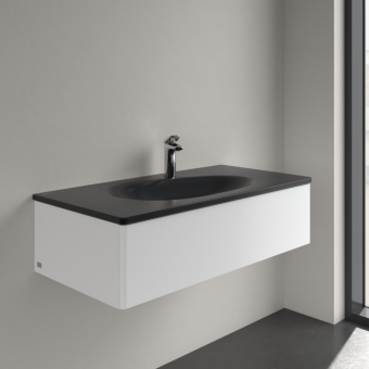 РАКОВИНА ВСТРАИВАЕМАЯ 100Х50 VILLEROY&BOCH ANTAO, PURE BLACK (4A76A2R7)