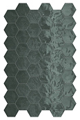 TERRATINTA MAGICA HEXA WALL GREEN ECHO GLOSSY 150X173
