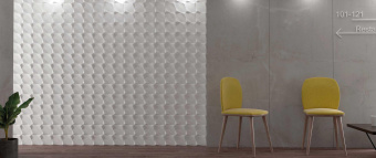 WOW COLLECTION WAVE CONTRACT ICE WHITE GLOSS 12,5X12,5