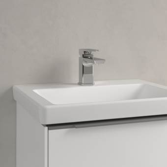 РАКОВИНА 50Х40 VILLEROY&BOCH SUBWAY 3.0, STONE WHITE (4370FGRW)