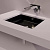 КЕРАМИЧЕСКАЯ РАКОВИНА 48 CМ SIMAS AGILE, GLOSSY BLACK (S 59)