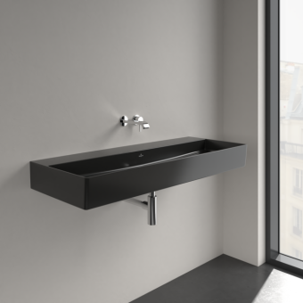 РАКОВИНА ПОДВЕСНАЯ 120Х47 VILLEROY&BOCH MEMENTO 2.0, EBONY (4A22C3S5)
