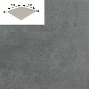 GRES ARAGON CAPRI ESQUINA CARBON PZ555 33x33x1,8