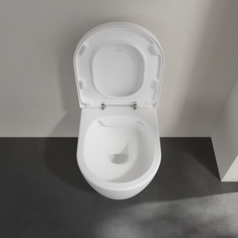 ПОДВЕСНОЙ БЕЗОБОДКОВЫЙ УНИТАЗ VILLEROY&BOCH AVENTO, STONE WHITE (5656HRRW)