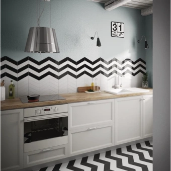 ELIOS 23361 CHEVRON WALL WHITE MATT RIGHT 18,6X5,2