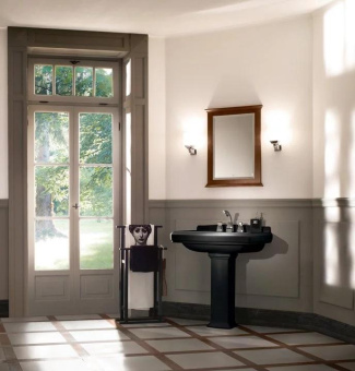 РАКОВИНА ПОДВЕСНАЯ 75Х58 VILLEROY&BOCH HOMMAGE, PURE BLACK (7101A1R7)