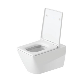 ПОДВЕСНОЙ БЕЗОБОДКОВЫЙ УНИТАЗ DURAVIT RIMLESS VIU, БЕЛЫЙ HYGIENEGLAZE (2511092000)