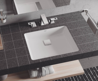 ВСТРАИВАЕМАЯ РАКОВИНА 49 СМ GROHE CUBE CERAMIC, БЕЛЫЙ (3948000H)