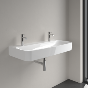 РАКОВИНА ПОДВЕСНАЯ 100Х47 VILLEROY&BOCH FINION, WHITE ALPIN (4168A1R1)