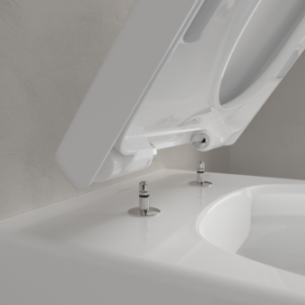 ПОДВЕСНОЙ БЕЗОБОДКОВЫЙ УНИТАЗ VILLEROY&BOCH AVENTO, WHITE ALPIN CERAMICPLUS (5656HRR1)