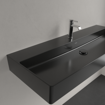 РАКОВИНА ПОДВЕСНАЯ 120Х47 VILLEROY&BOCH MEMENTO 2.0, EBONY (4A22C2S5)