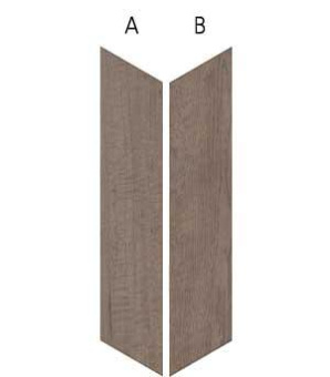 WOW 60° CHEVRON B WOOD DARK 10X52