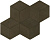 Фото плитки ATLAS CONCORDE MEK BRONZE MOS. ESAGONO 30X35 из коллекции ATLAS CONCORDE MEK 