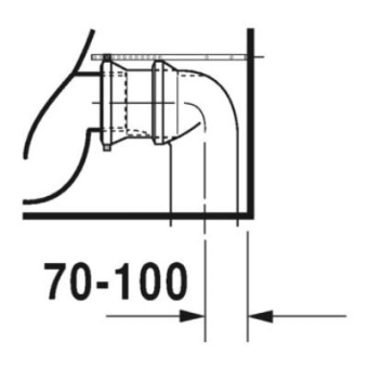 УНИТАЗ-КОМПАКТ DURAVIT RIMLESS VIU, БЕЛЫЙ (2191090000)