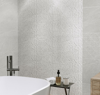 OPOCZNO GREY BLANKET TRIANGLE MOSAIC MICRO 29x29